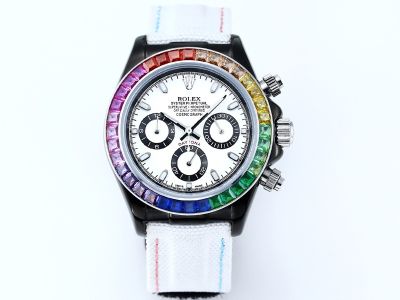 ROLEX Daytona  Stainless Steel 43MM Quartz Movement White Watch